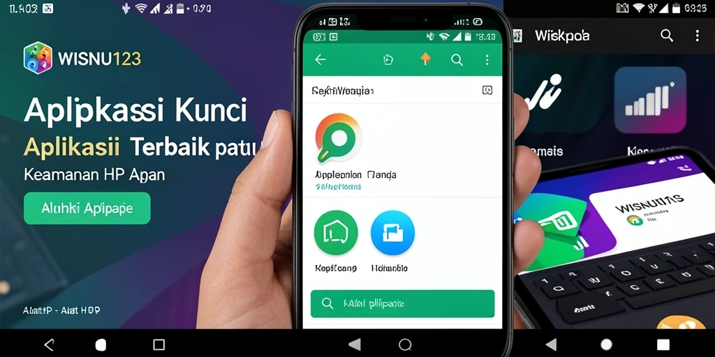 Screenshot WISNU123 menampilkan antarmuka kunci aplikasi yang sederhana dan intuitif.