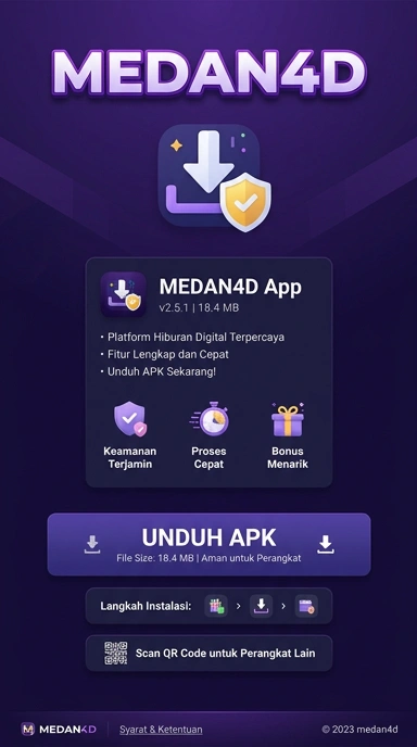 Tampilan halaman APK medan4d