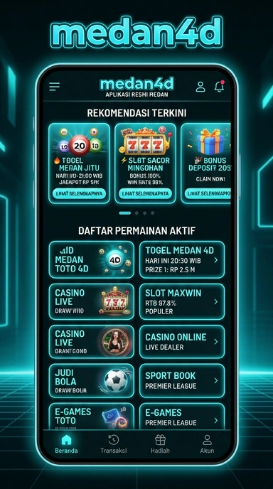 Tampilan katalog aplikasi medan4d