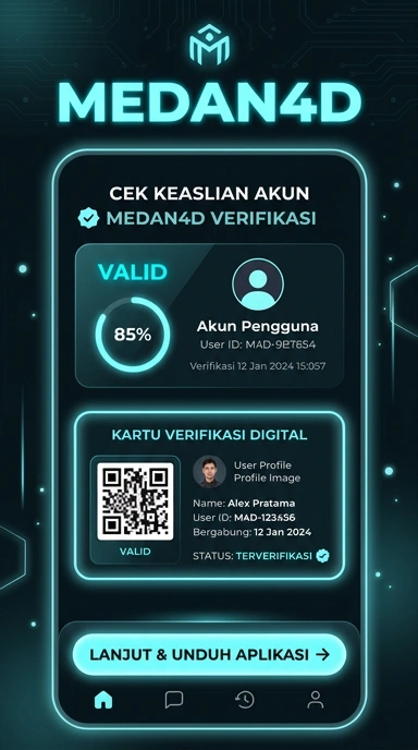 Tampilan kanal resmi medan4d